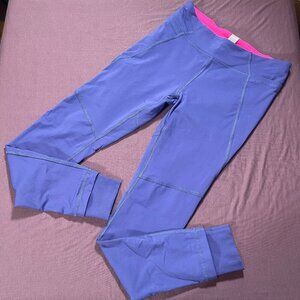 Ivivva (Lululemon) Athletic Legging with Jogger Cuffs in Purple/Indigo - Size 14
